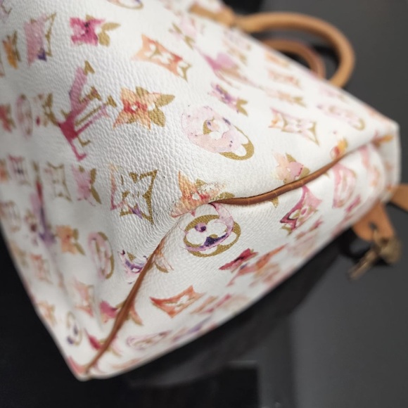 Louis Vuitton speedy 35 aquarelle white handbag - Picture 8 of 9